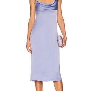 NWT! WeWoreWhat - Cowl Midi Dress - Slate Blue - Size 4